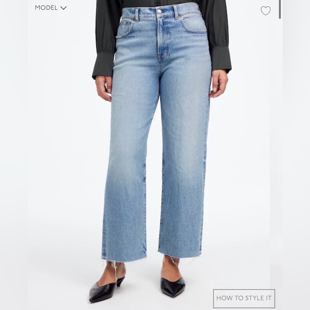 Madewell Vintage Perfect Jean 100% Cotton